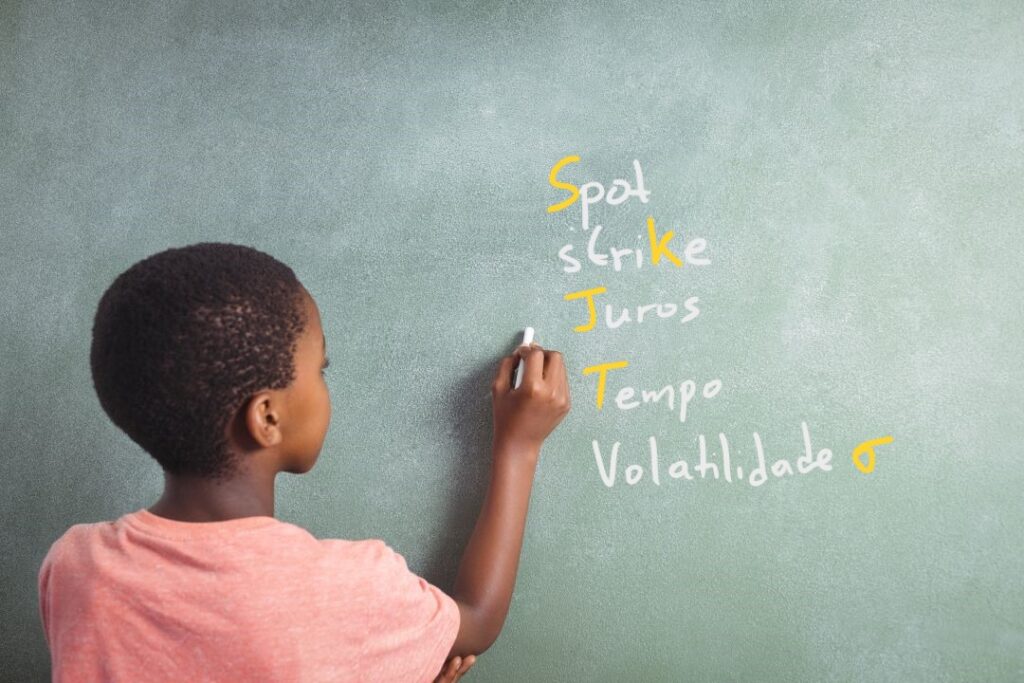 calcular preço das opções